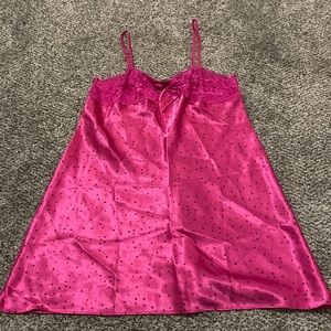 Fuchsia and black star night gown